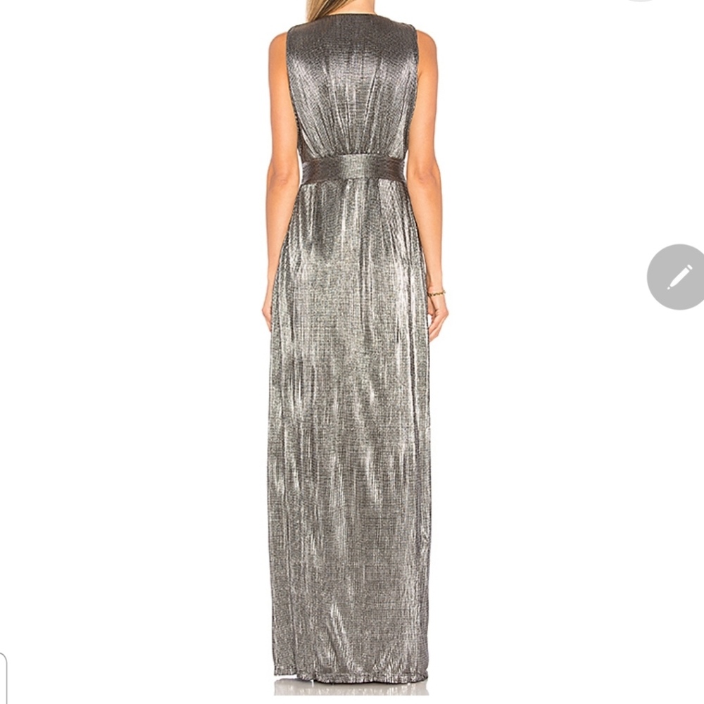 Lovers + Friends Silver gown- Naomi - Picture 3 of 3